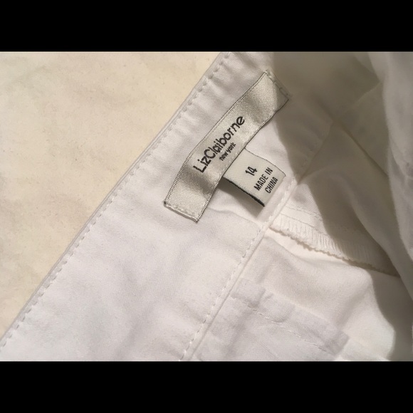 Liz Claiborne White Pants - Picture 2 of 3